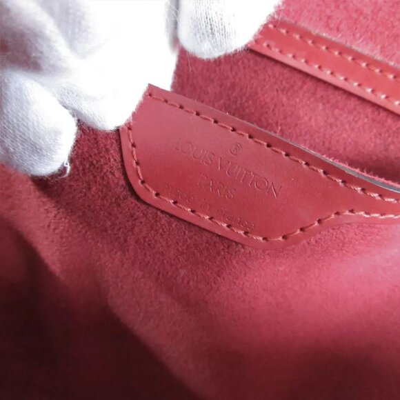 LOUIS VUITTON Epi Saint JacquesHandbag Red Epi Leather - Picture 10 of 12